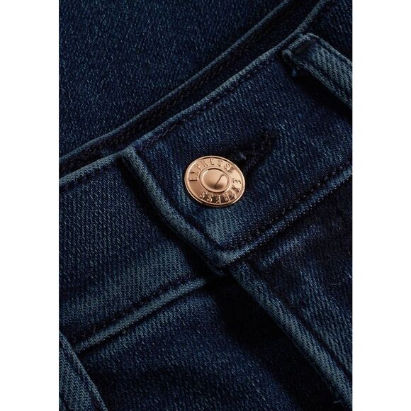 Express 90s Slim High Rise, Dark Navy Wash, Hyper Stretch Jeans, NWT, 4S - Picture 5 of 7